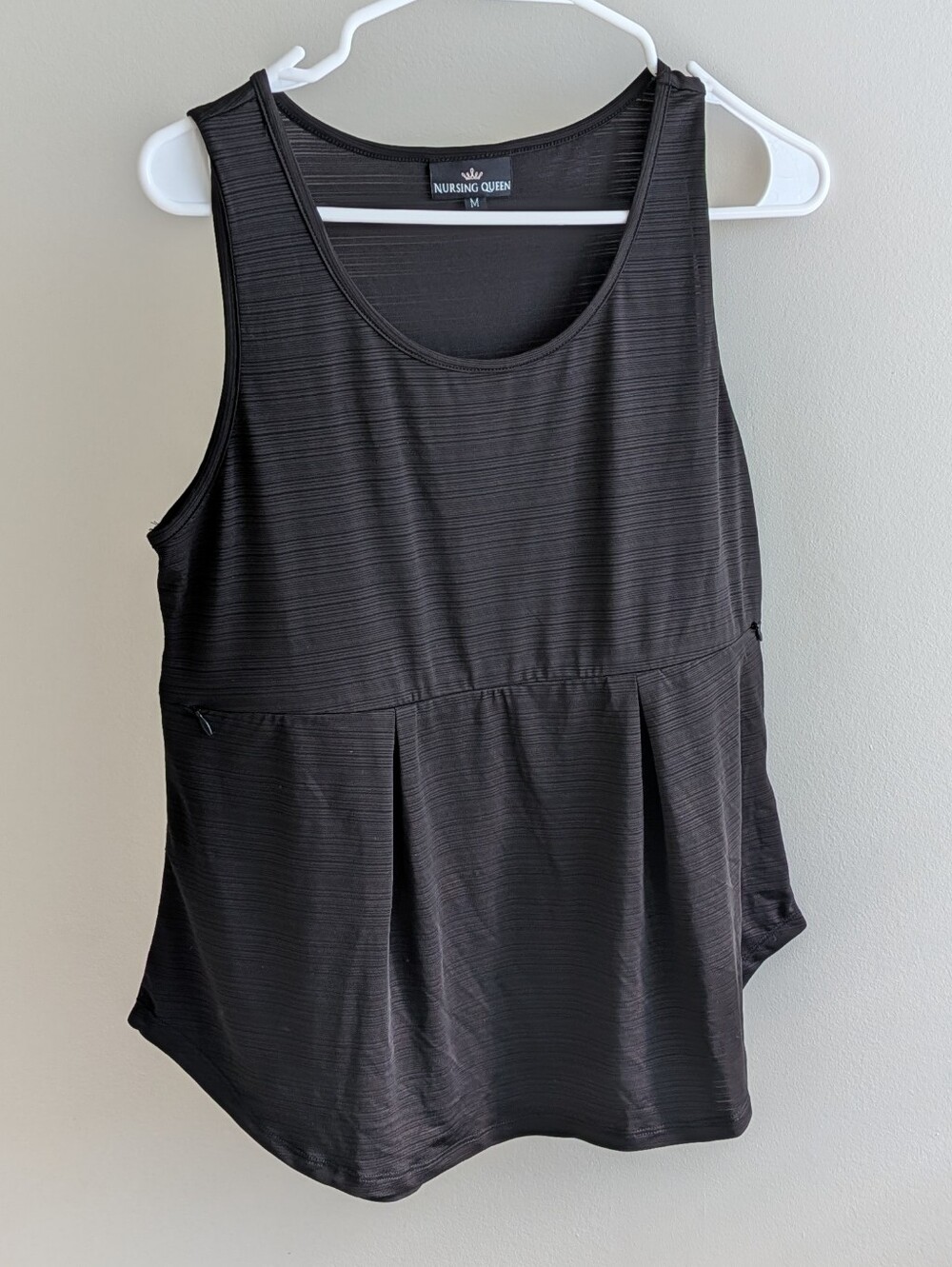 Nursing Queen Black Breastfeeding Tank Top